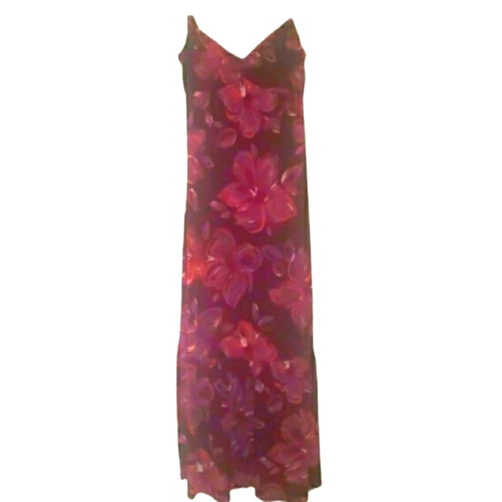 💕 Allen B by Allen Schwartz Sexy V neck Maxi Dress Medium